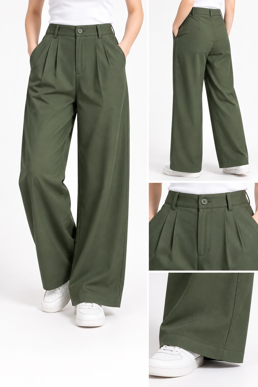 Plain classic trousers