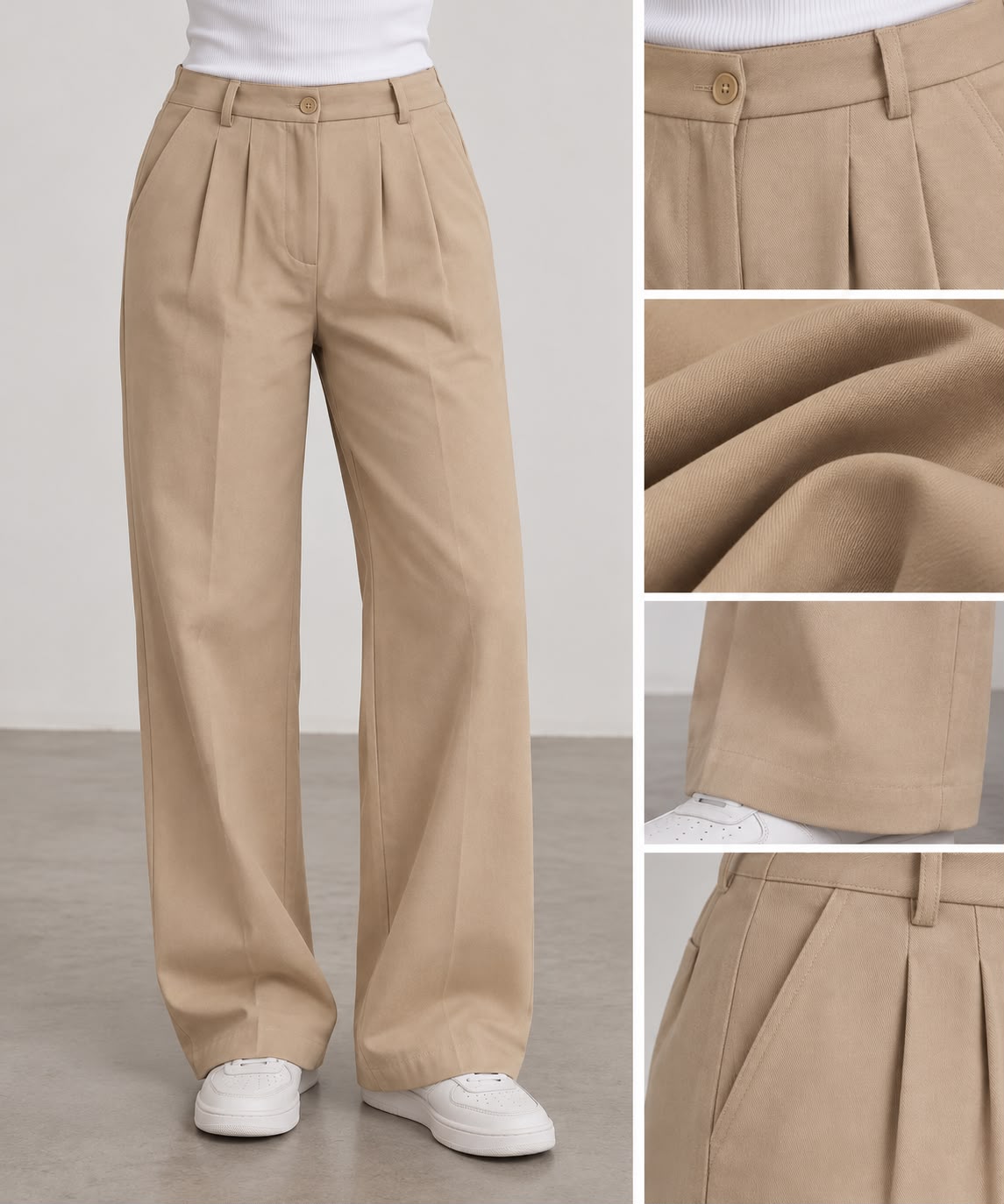 Plain classic trousers