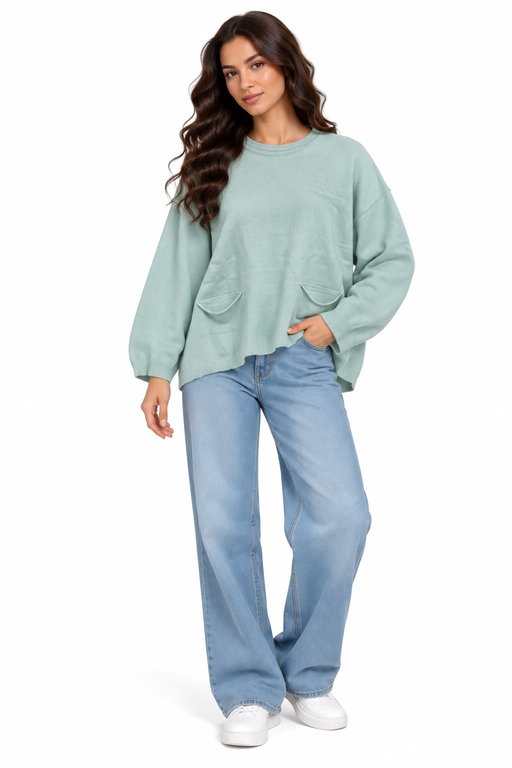 Pullover Round - Basic - Long Mint