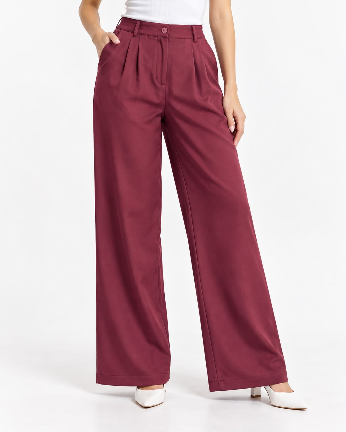 Plain classic trousers