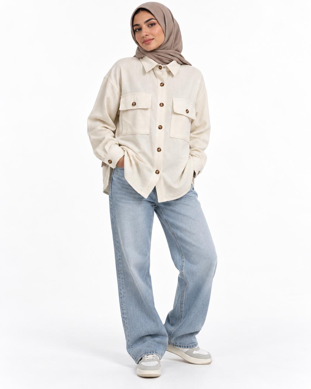 Shirt with two chest pockets – Off-white