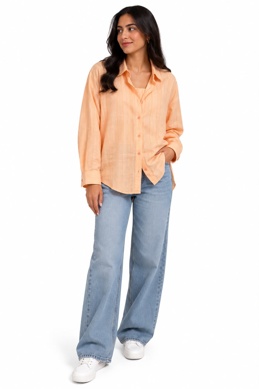 Shirt - Collar Orange
