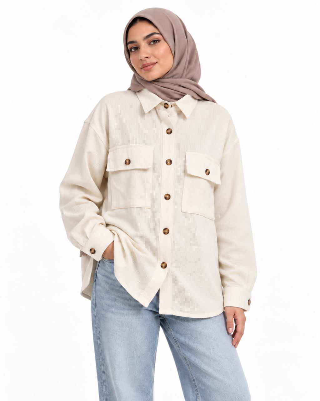Shirt with two chest pockets – Off-white