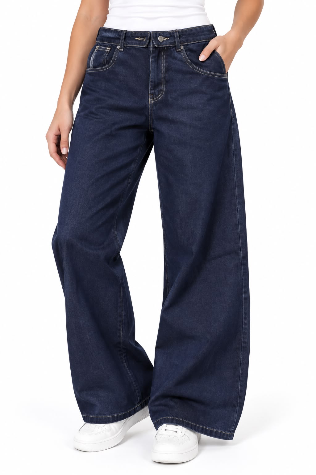 Wide-leg jeans – Dark navy