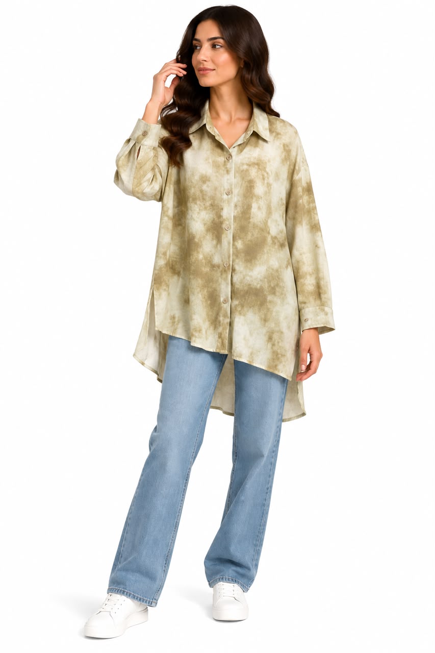Shirt - Tie-Dye - Beige