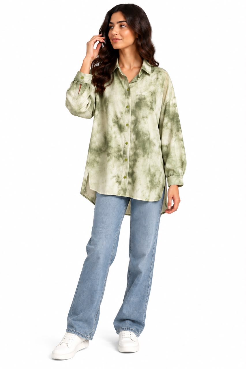 Shirt - Tie-Dye - Olive