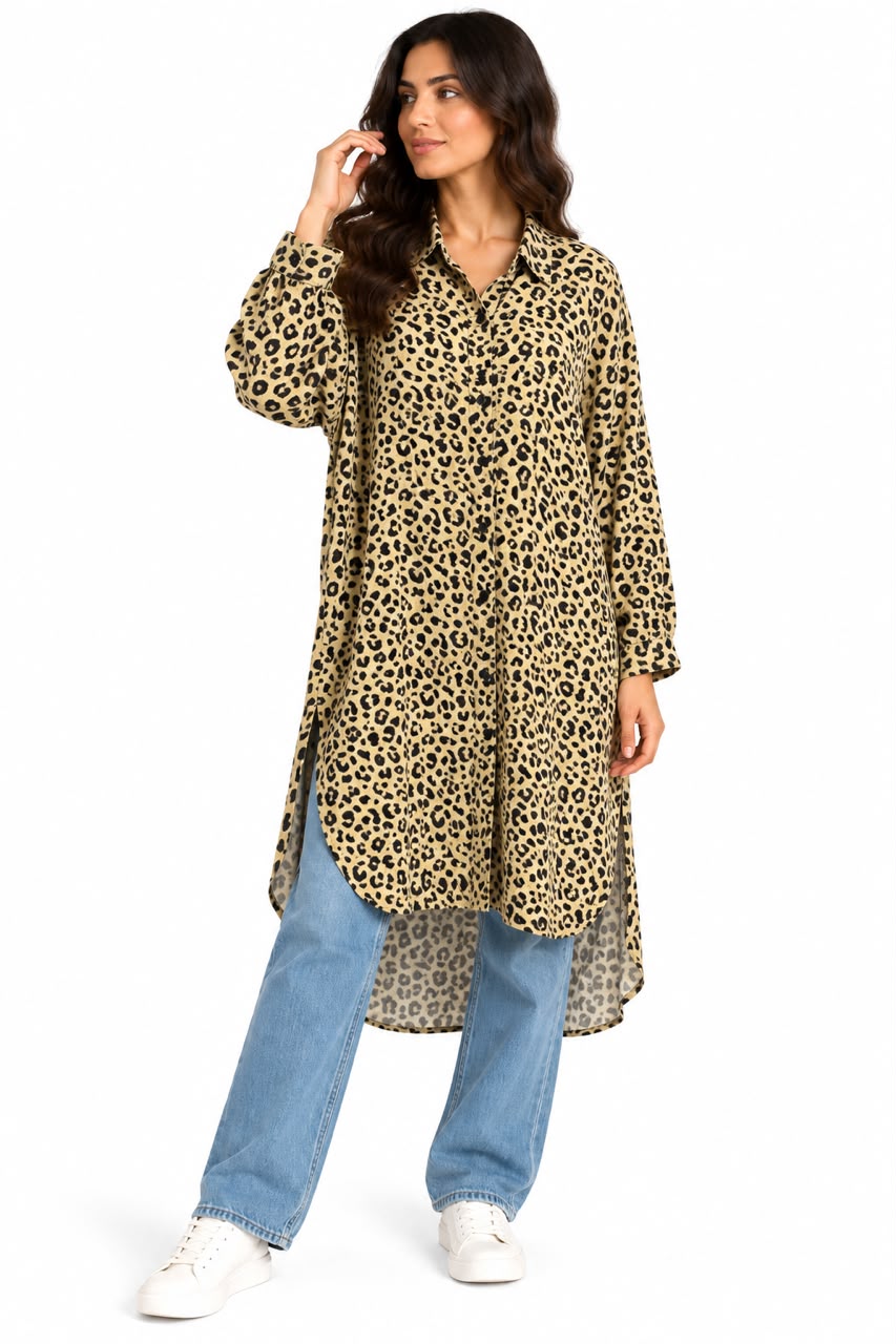 Long shirt - Tiger print