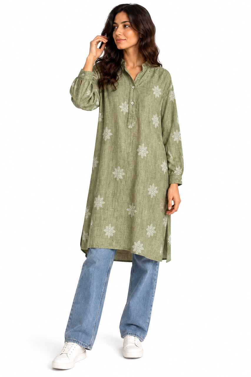 Long shirt - Mint Green