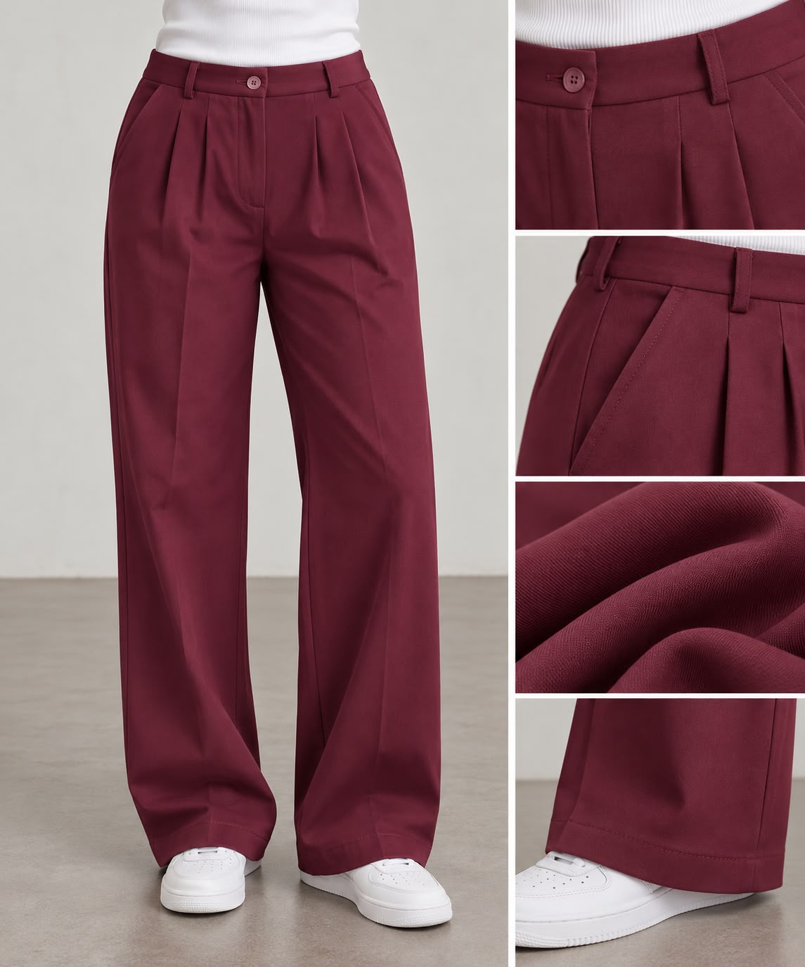 Plain classic trousers