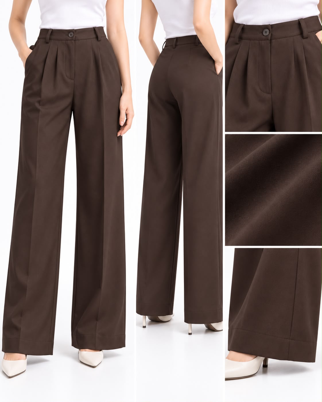 Plain classic trousers