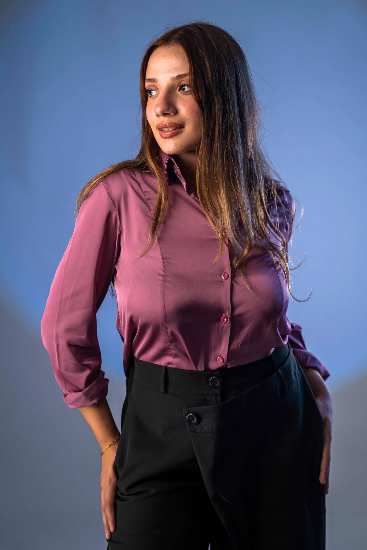 Satin Blouse - Cashmere