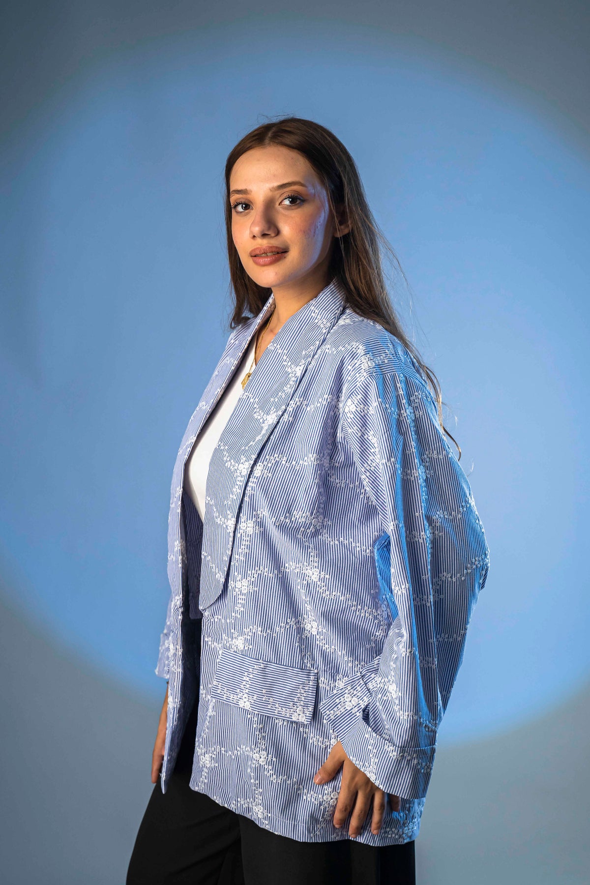 Blazer - Two pockets - Light blue